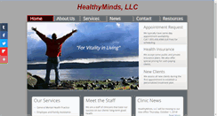 Desktop Screenshot of healthymindsllc.com